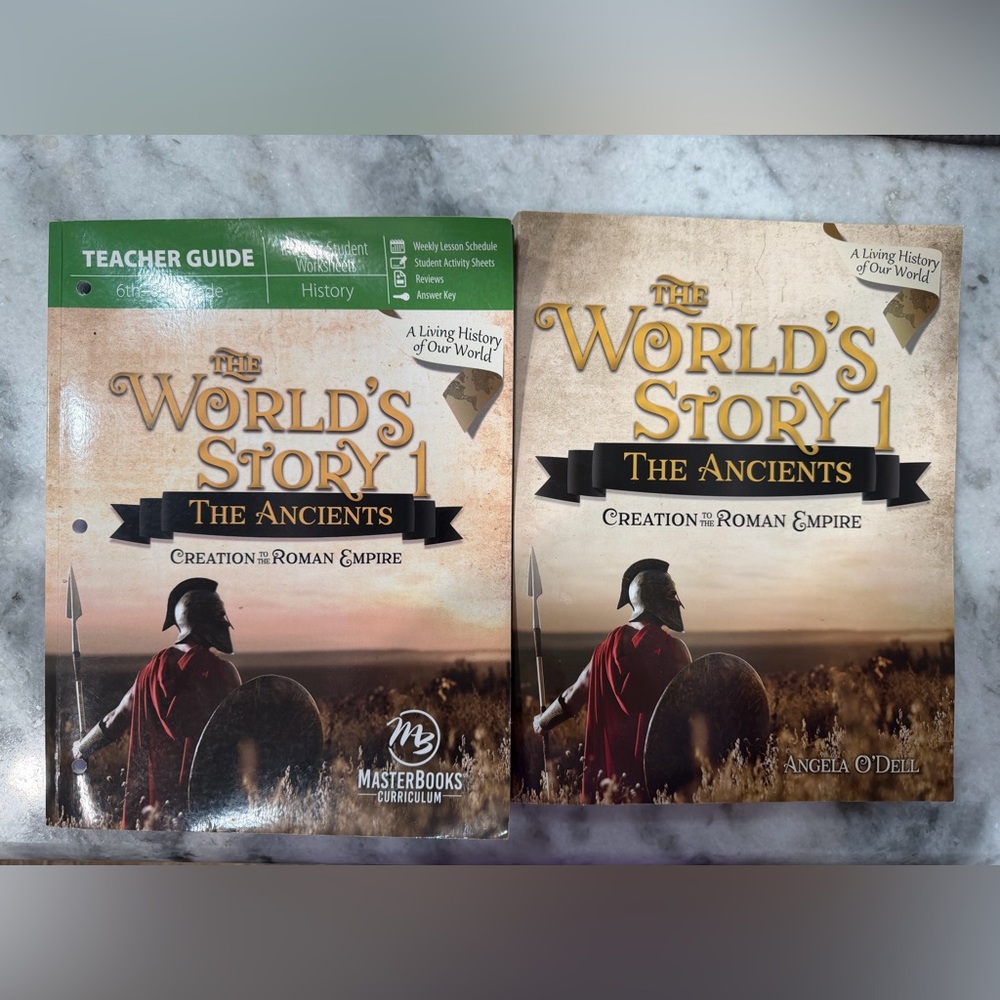 Masterbooks The World's Story 1: The Ancients Teacher Guide and Student Book Set